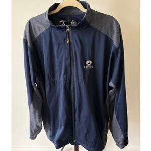 Brandon Dunes Antigua Brand Men's 2XL Full-Zip Jacket Navy Blue Lightweight